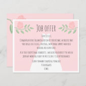 Floral roze unieke en grappige bruidsmaidbaan (Voorkant / Achterkant)