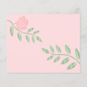 Floral roze unieke en grappige bruidsmaidbaan (Achterkant)