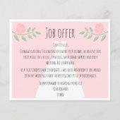 Floral roze unieke en grappige bruidsmaidbaan (Voorkant)