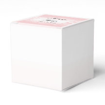 Floral roze vintage bruiloft gunst doos