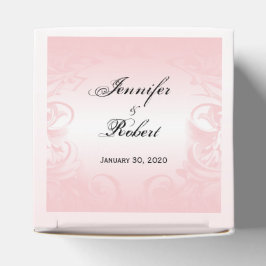Floral roze vintage bruiloft gunst doos bedankdoosjes