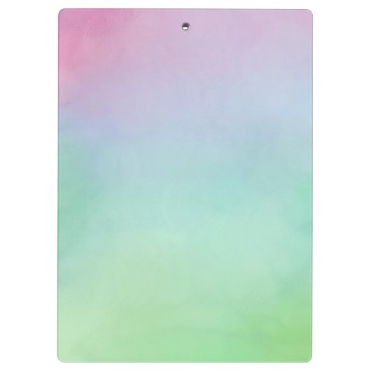 Floral roze Waterverf Klembord (Achterkant)