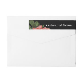 Floral | Roze zwart-wit