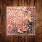 Floral Rozen Antiek handschrift Legpuzzel