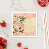  Floral Rozen Antiek ontkoppeling van handschrift Servet (Insitu)
