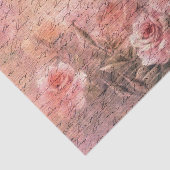 Floral Rozen Antiek ontkoppeling van handschrift Tissuepapier (Detail)