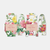 Floral Rozen  Baby shower lentestuin Bedankdoosjes (Uitgevouwen)