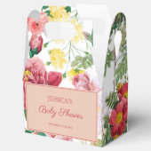 Floral Rozen  Baby shower lentestuin Bedankdoosjes (Geopend)