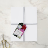 Floral Rozen Bouquet bedankt Cadeaulabel (Met Touw)