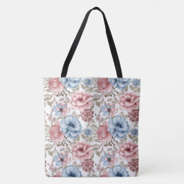 Floral Rozen Canvas tas