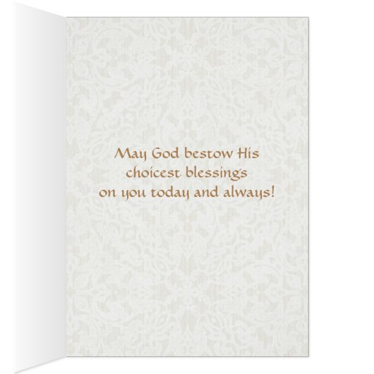 Floral Rozen Crucifix Wedding Rings (Binnen (Rechts))