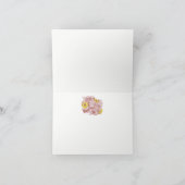 Floral Rozen Daisies Terra Cotta Bedankkaart (Binnen)