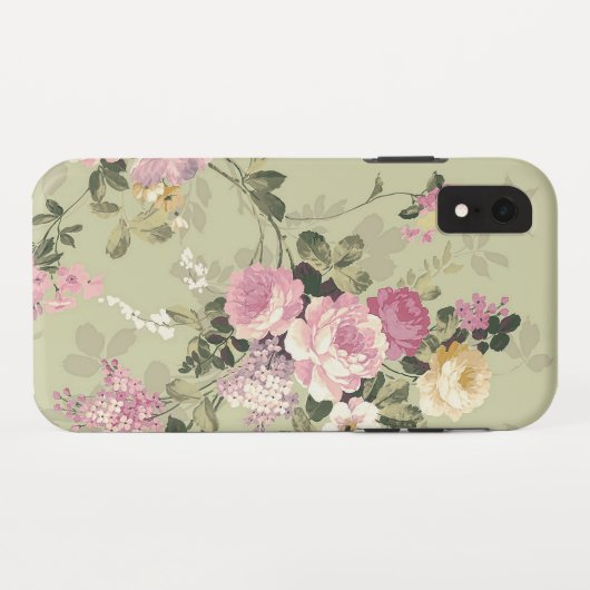  Floral Rozen en Lilacs Case-Mate iPhone Case (Achterkant (horizontaal))