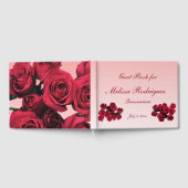 Floral Rozen Garden Flowers Quinceanera Guest Book Gastenboek (Volledig)