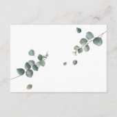 Floral Rozen geven een bridal bruiloft-douche weer Informatiekaartje (Achterkant)