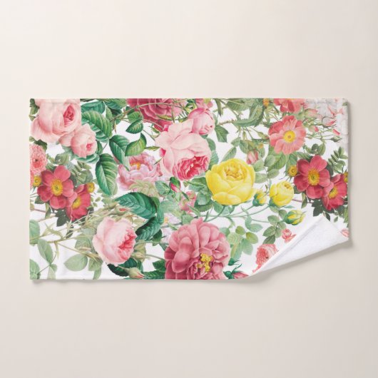 Floral Rozen  lentestuin Bad Handdoek (Handdoek)