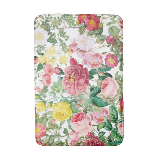 Floral Rozen lentestuin Badmat (Voorkant Verticaal)