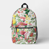 Floral Rozen  lentestuin Bedrukte Rugzak (Voorkant)
