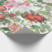 Floral Rozen lentestuin Cadeaupapier (Hoek)