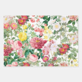 Floral Rozen  lentestuin Inpakpapier Vel (Voorkant 3)