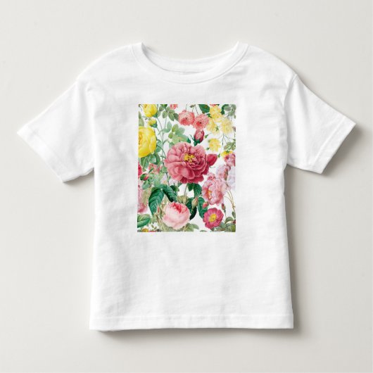 Floral Rozen  lentestuin Kinder Shirts (Voorkant)