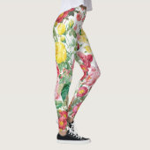 Floral Rozen lentestuin Leggings (Rechts)