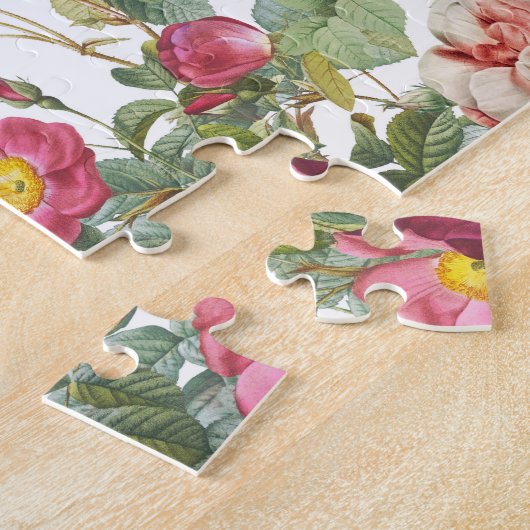 Floral Rozen  lentestuin Legpuzzel (Zijkant)