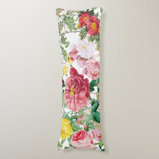 Floral Rozen  lentestuin Lichaamskussen (Voorkant Verticaal)