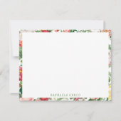 Floral Rozen lentestuin Notitiekaartje (Voorkant)
