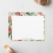 Floral Rozen lentestuin Notitiekaartje (Voorkant / Achterkant in situ)