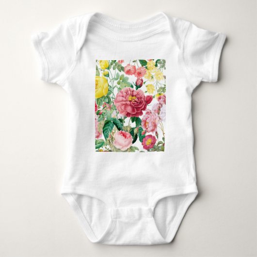 Floral Rozen  lentestuin Romper (Voorkant)