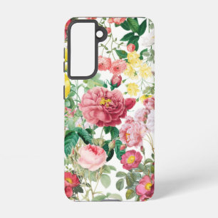 Floral Rozen lentestuin Samsung Galaxy Hoesje