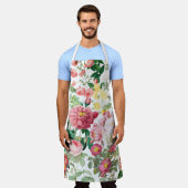 Floral Rozen  lentestuin Schort (Gedragen)