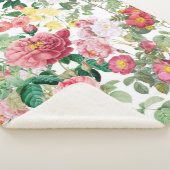 Floral Rozen  lentestuin Sherpa Deken (3/4)