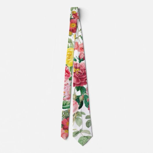 Floral Rozen  lentestuin Stropdas (Achterkant)