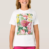 Floral Rozen  lentestuin T-shirt (Voorkant)