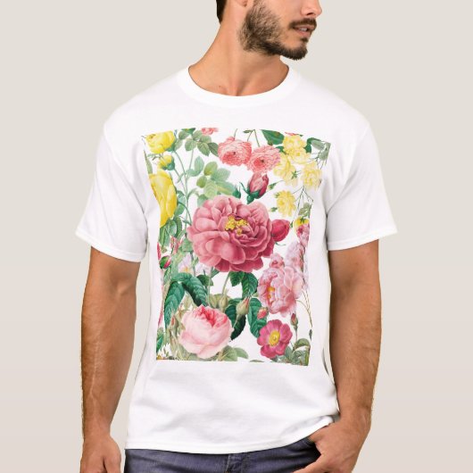 Floral Rozen lentestuin T-shirt (Voorkant)