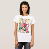 Floral Rozen lentestuin T-shirt (Voorkant volledig)