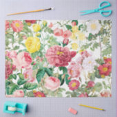 Floral Rozen  lentestuin Tissuepapier (Craft)