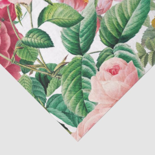 Floral Rozen  lentestuin Tissuepapier (Detail)