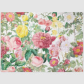 Floral Rozen  lentestuin Tissuepapier (Voorkant)