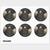Floral Rozen Rustic Black Tree Bark Product Labels (Vel)