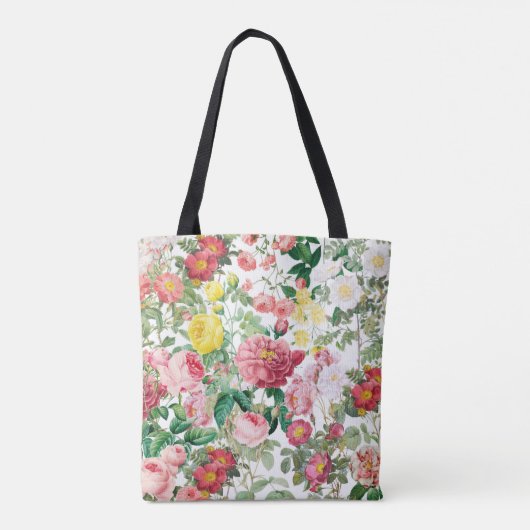 Floral Rozen Spring Garden Tote Bag (Achterkant)