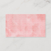 Floral Rozen Vrijgezellenfeest Recept Kaart Verzoe Visitekaartje (Achterkant)