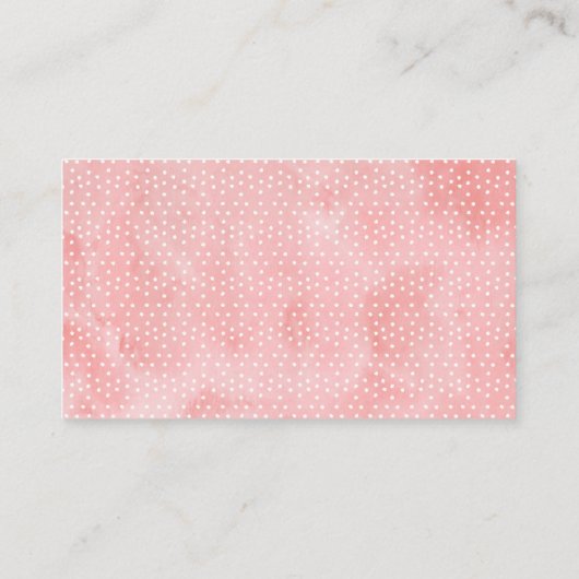 Floral Rozen Vrijgezellenfeest Recept Kaart Verzoe Visitekaartje (Achterkant)