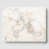 Floral  rozen witte marmer Wedding Gastenboek (Achterkant)