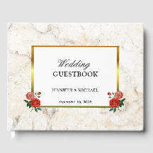 Floral  rozen witte marmer Wedding