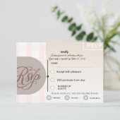 Floral RSVP Card | Custom Wedding Reply Card (Staand voorkant)