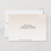 Floral RSVP Card | Custom Wedding Reply Card (Achterkant)