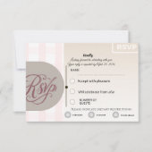 Floral RSVP Card | Custom Wedding Reply Card Kaartje (Voorkant)